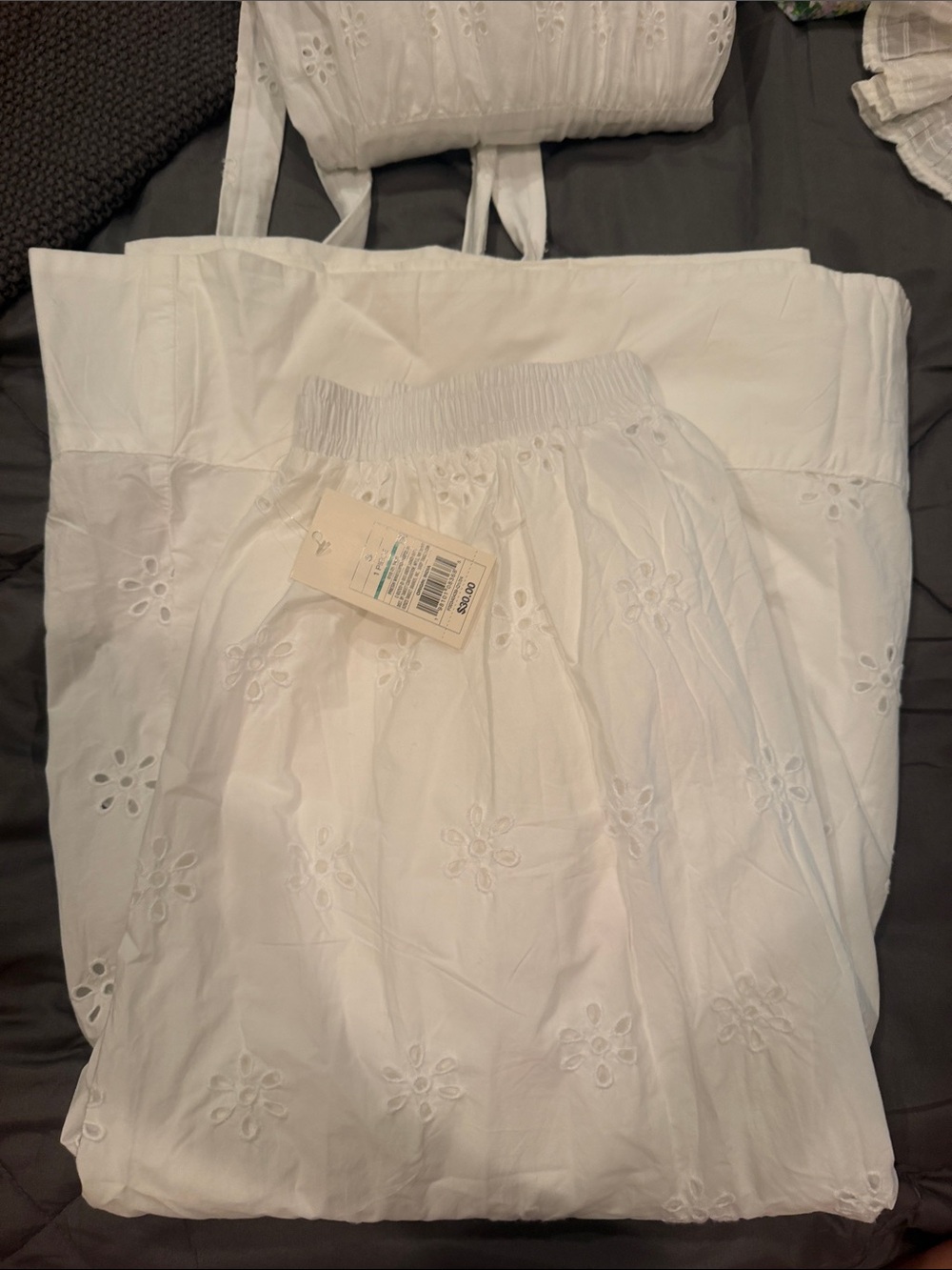 a new day White Eyelet Maxi Skirt
